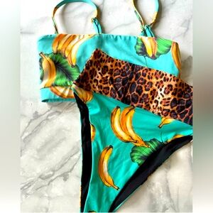 Beach Riot Highway Bottom Banana Leopard Bikini